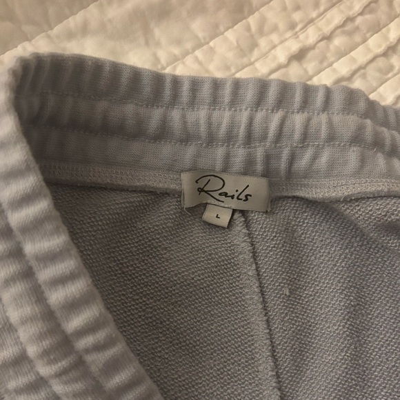 RAILS Kingston Sweatpants in Blue Mint Dip Dye with Drawstring Waist - Picture 5 of 10